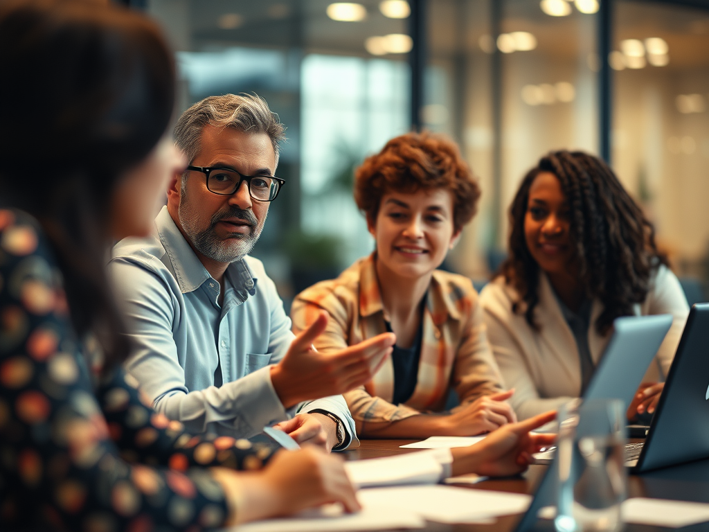 Continuing Professional Development (CPD) for workplaces, featuring a diverse group of professionals engaged in collaborative training or discussion, with visual cues representing neurodiversity and inclusivity